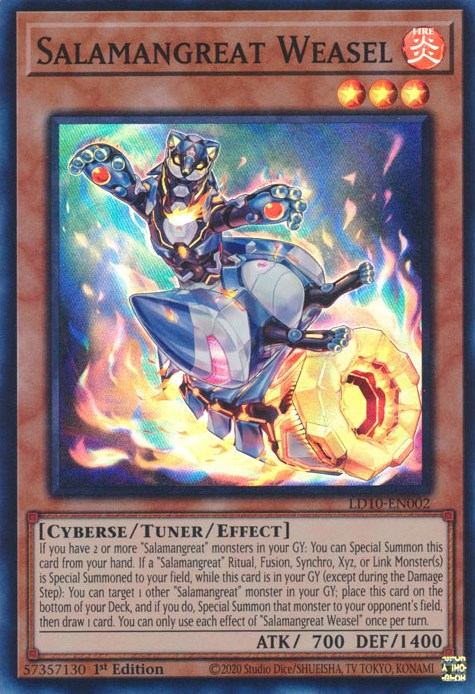 Salamangreat Weasel [LD10-EN002] Super Rare | Chromatic Games