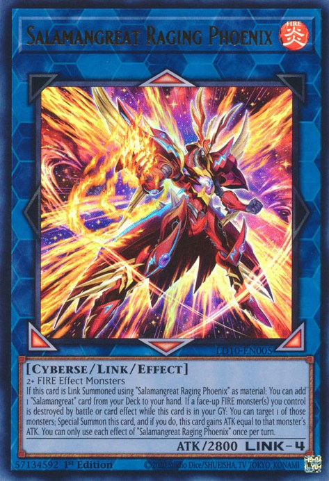 Salamangreat Raging Phoenix [LD10-EN005] Ultra Rare | Chromatic Games