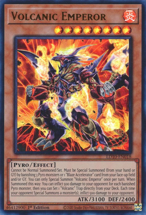 Volcanic Emperor [LD10-EN018] Ultra Rare | Chromatic Games