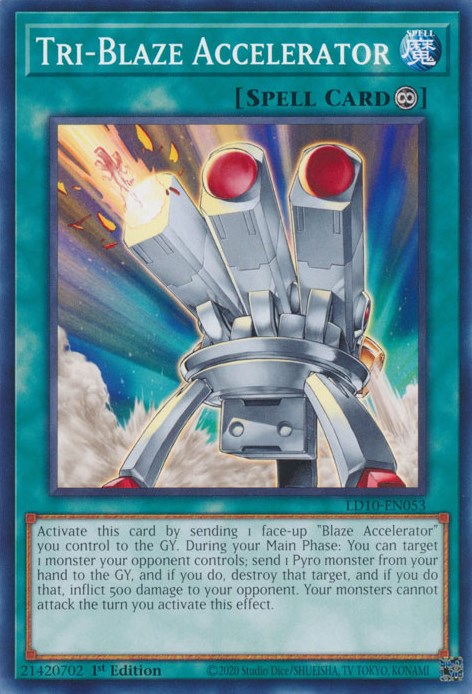 Tri-Blaze Accelerator [LD10-EN053] Common | Chromatic Games