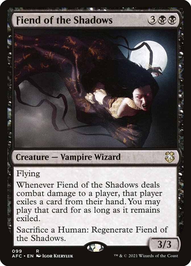 Fiend of the Shadows 99 (Commander: Adventures in the Forgotten Realms)  | Chromatic Games