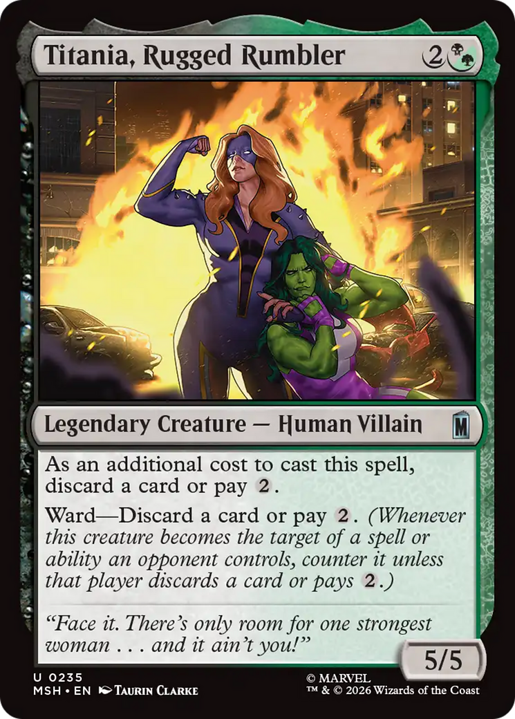 Titania, Rugged Rumbler [Marvel Super Heroes] | Chromatic Games
