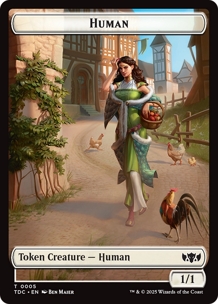 Human // Rat Double-Sided Token [Tarkir: Dragonstorm Commander Tokens] | Chromatic Games