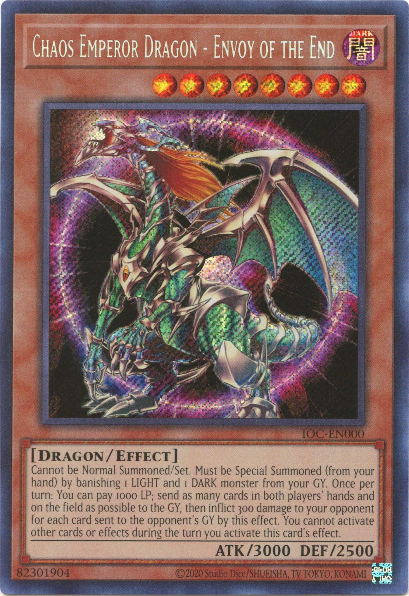 Chaos Emperor Dragon - Envoy of the End (25th Anniversary) [IOC-EN000] Secret Rare | Chromatic Games