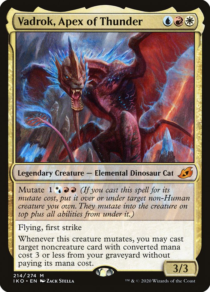 Vadrok, Apex of Thunder 214/274 (Ikoria: Lair of Behemoths)  | Chromatic Games