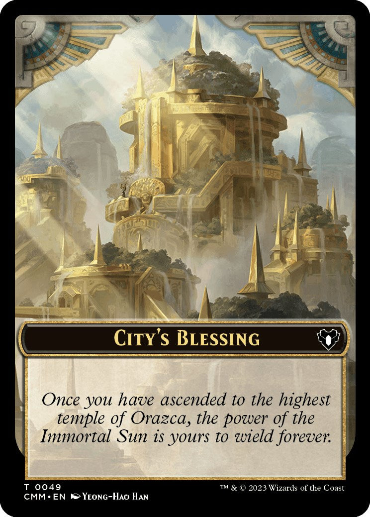 City's Blessing // Rat Double-Sided Token [Commander Masters Tokens] | Chromatic Games