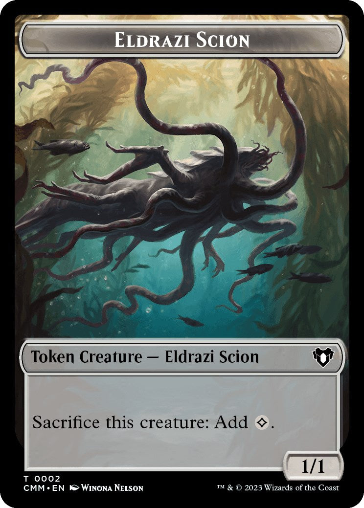 Eldrazi Scion // Phyrexian Beast Double-Sided Token [Commander Masters Tokens] | Chromatic Games