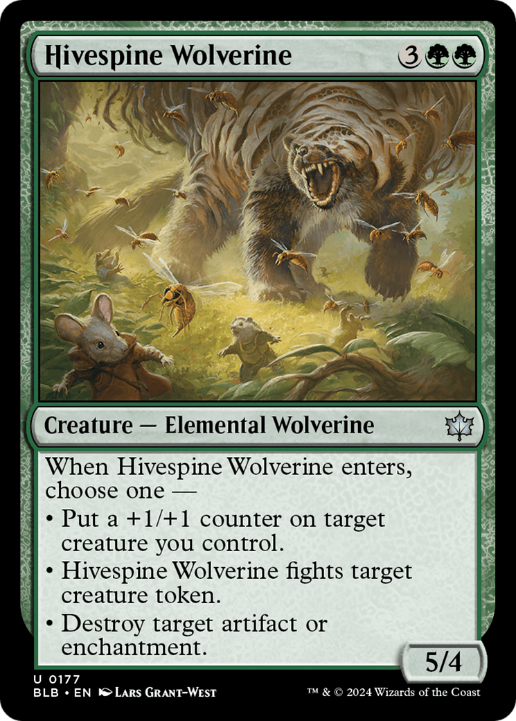 Hivespine Wolverine [Bloomburrow] | Chromatic Games