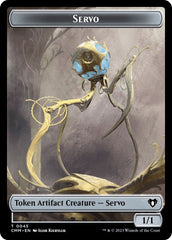 Servo // Construct (0041) Double-Sided Token [Commander Masters Tokens] | Chromatic Games