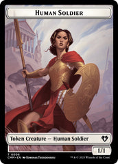 Human Soldier // Dragon (0021) Double-Sided Token [Commander Masters Tokens] | Chromatic Games