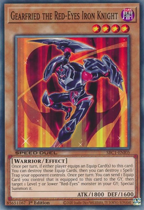 Gearfried the Red-Eyes Iron Knight [SBC1-ENI05] Common | Chromatic Games