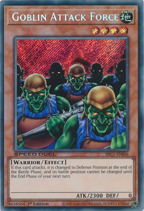 Goblin Attack Force [SBC1-ENI06] Secret Rare | Chromatic Games