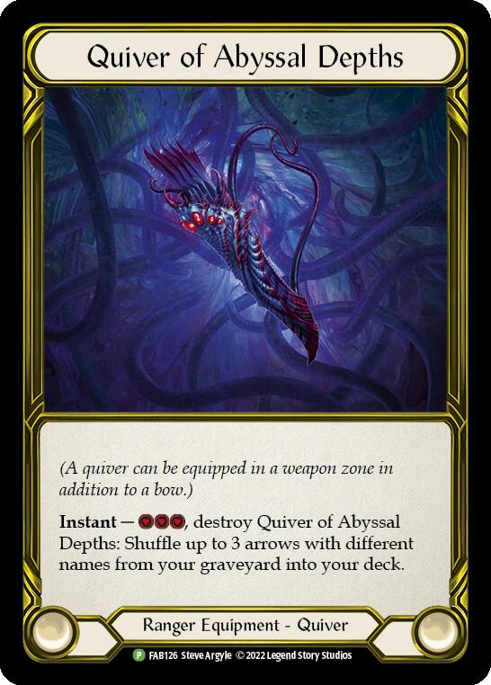 Quiver of Abyssal Depths (Golden) [FAB126] (Promo)  Cold Foil | Chromatic Games