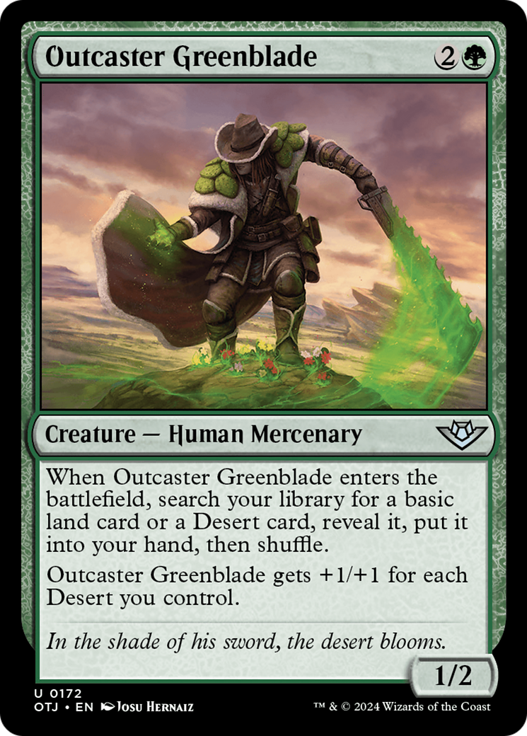 Outcaster Greenblade [Outlaws of Thunder Junction] | Chromatic Games