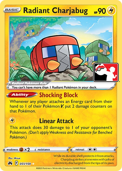 Radiant Charjabug (051/159) [Prize Pack Series Three] | Chromatic Games