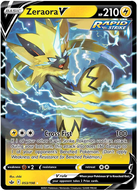 Zeraora V (053/198) [Sword & Shield: Chilling Reign] | Chromatic Games