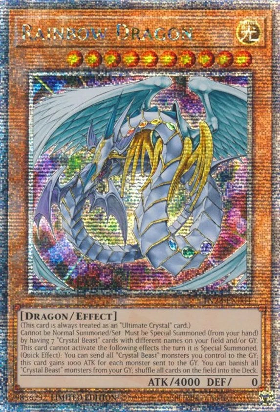 Rainbow Dragon [TN23-EN004] Quarter Century Secret Rare | Chromatic Games