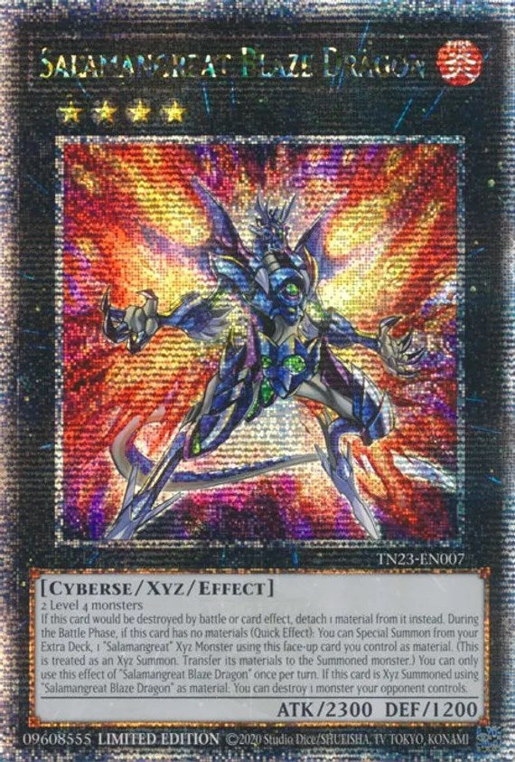 Salamangreat Blaze Dragon [TN23-EN007] Quarter Century Secret Rare | Chromatic Games