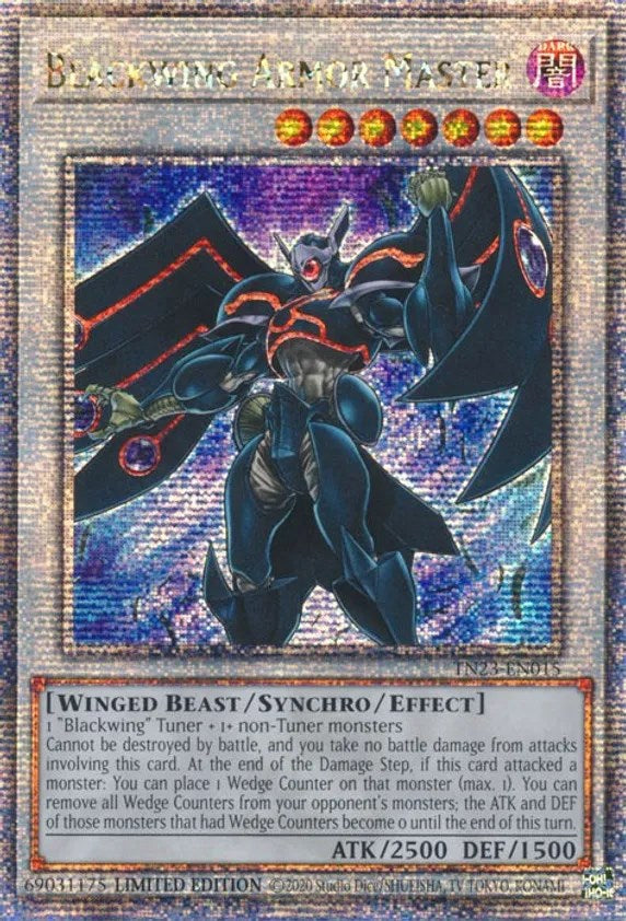Blackwing Armor Master [TN23-EN015] Quarter Century Secret Rare | Chromatic Games