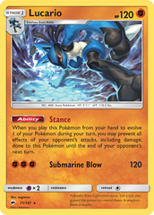 Lucario (71/147) [Sun & Moon: Burning Shadows] | Chromatic Games