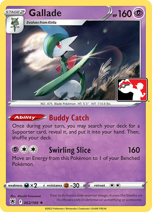 Gallade (062/189) [Prize Pack Series Three] | Chromatic Games