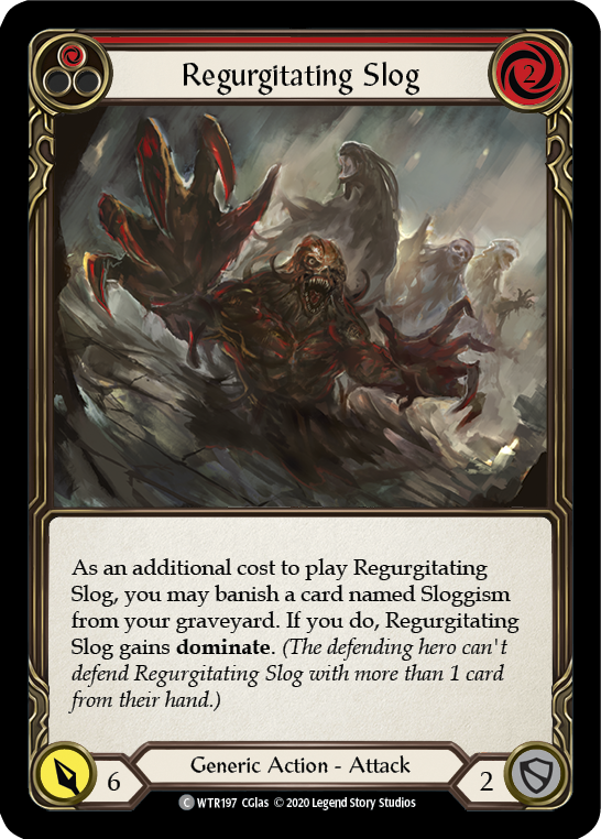 Regurgitating Slog (Red) [U-WTR197] (Welcome to Rathe Unlimited)  Unlimited Rainbow Foil | Chromatic Games