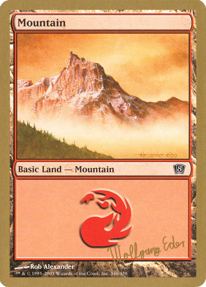 Mountain (we346) (Wolfgang Eder) [World Championship Decks 2003] | Chromatic Games