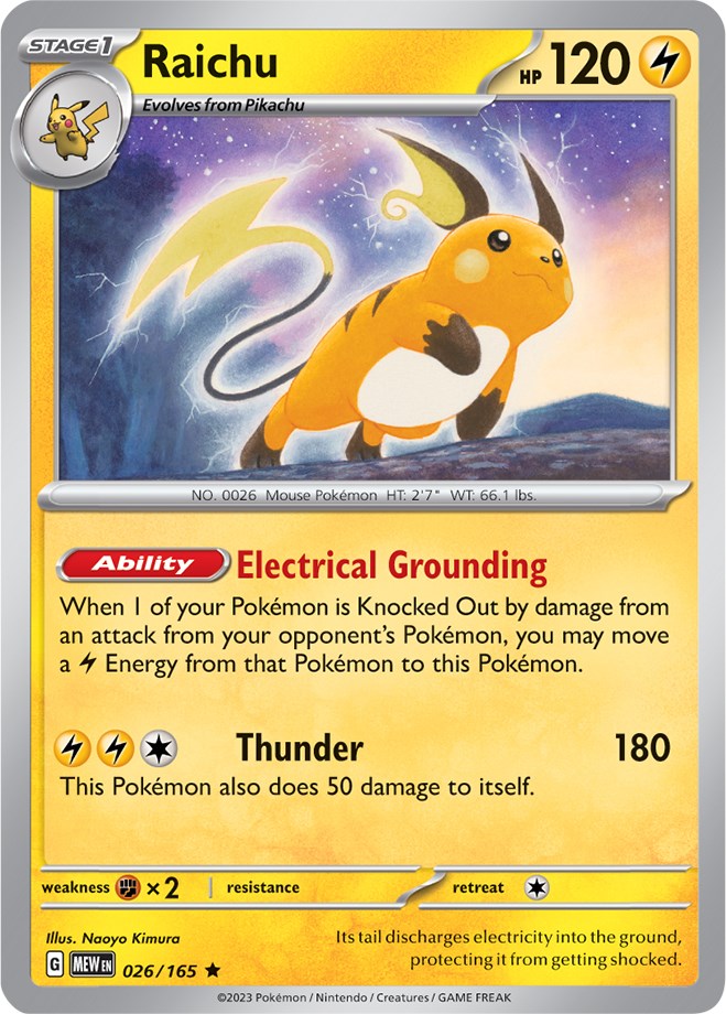 Raichu (026/165) [Scarlet & Violet 151] | Chromatic Games