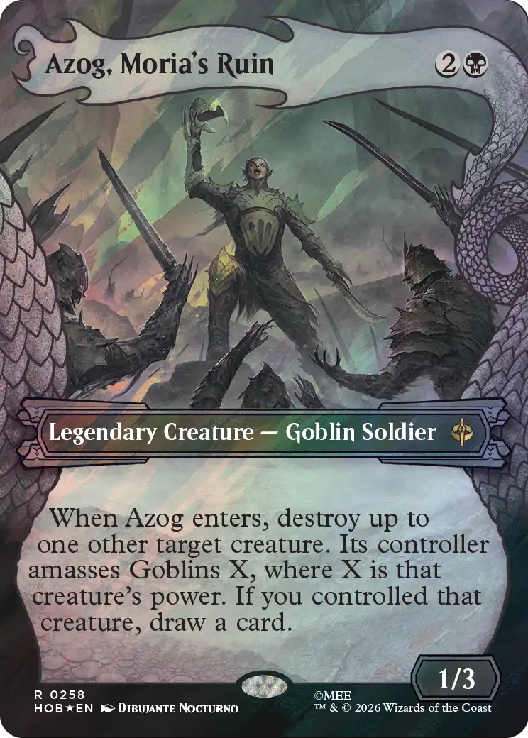 Azog, Moria's Ruin (Showcase) (Surge Foil) [The Hobbit] | Chromatic Games