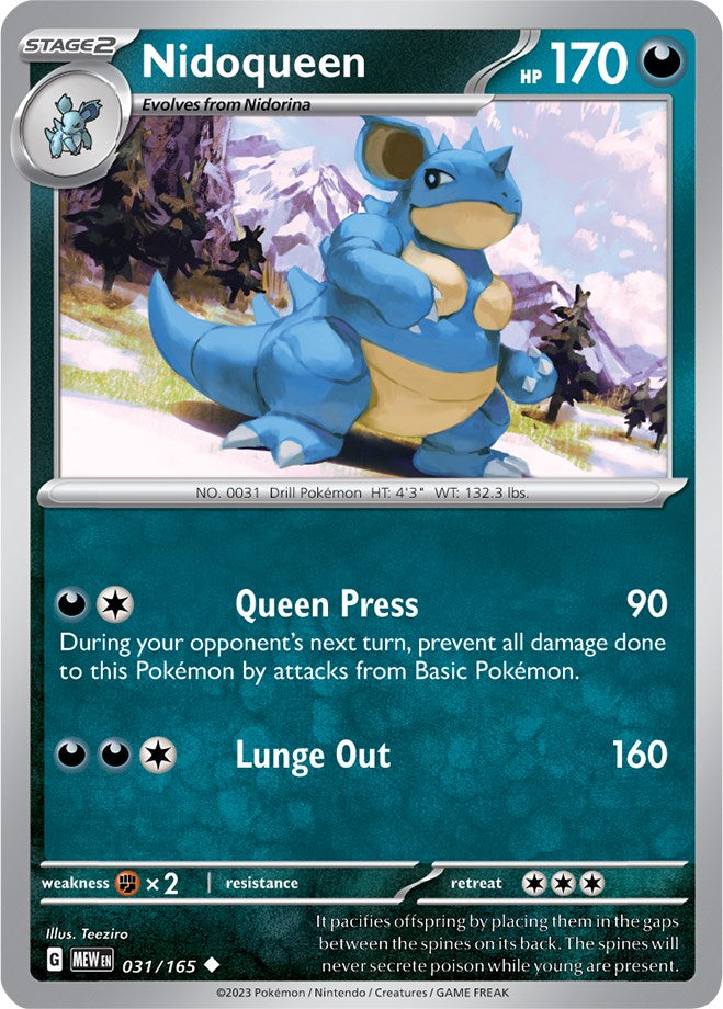 Nidoqueen (031/165) [Scarlet & Violet 151] | Chromatic Games