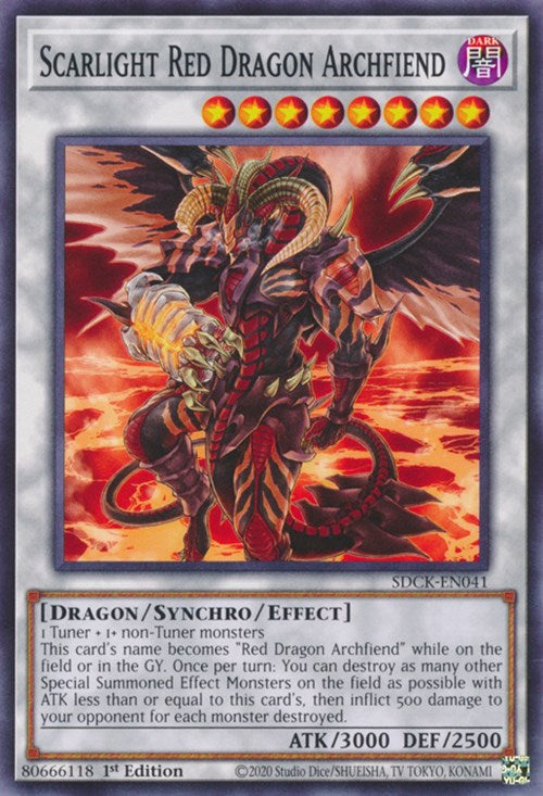 Scarlight Red Dragon Archfiend [SDCK-EN041] Common | Chromatic Games