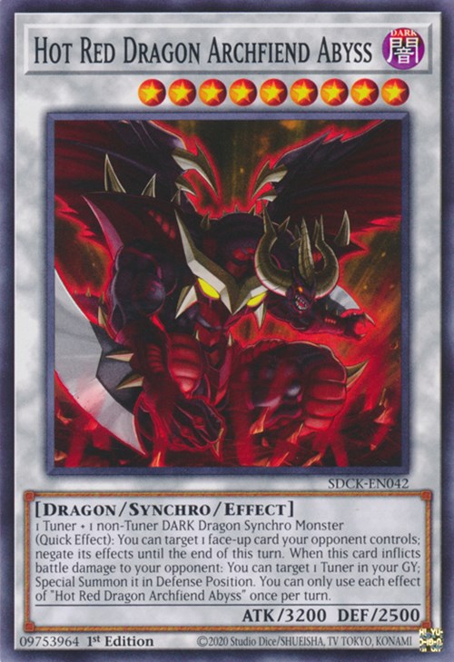 Hot Red Dragon Archfiend Abyss [SDCK-EN042] Common | Chromatic Games
