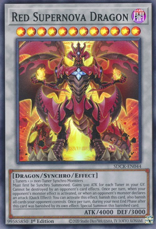 Red Supernova Dragon [SDCK-EN044] Super Rare | Chromatic Games