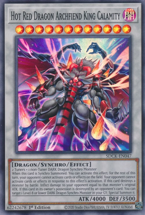 Hot Red Dragon Archfiend King Calamity [SDCK-EN047] Super Rare | Chromatic Games