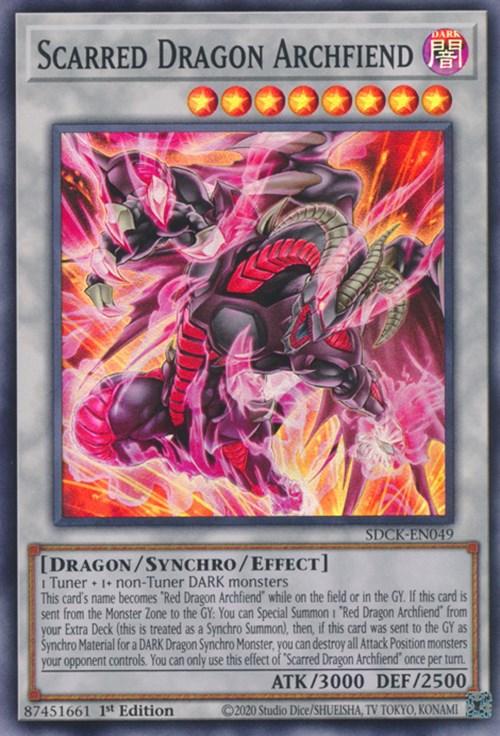 Scarred Dragon Archfiend [SDCK-EN049] Super Rare | Chromatic Games