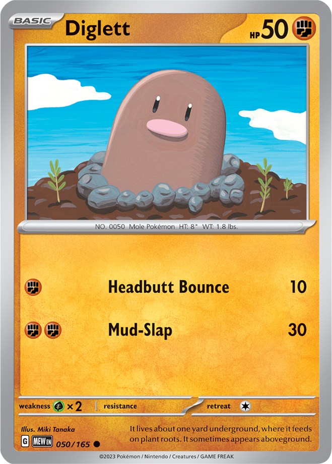 Diglett (050/165) [Scarlet & Violet: 151] | Chromatic Games