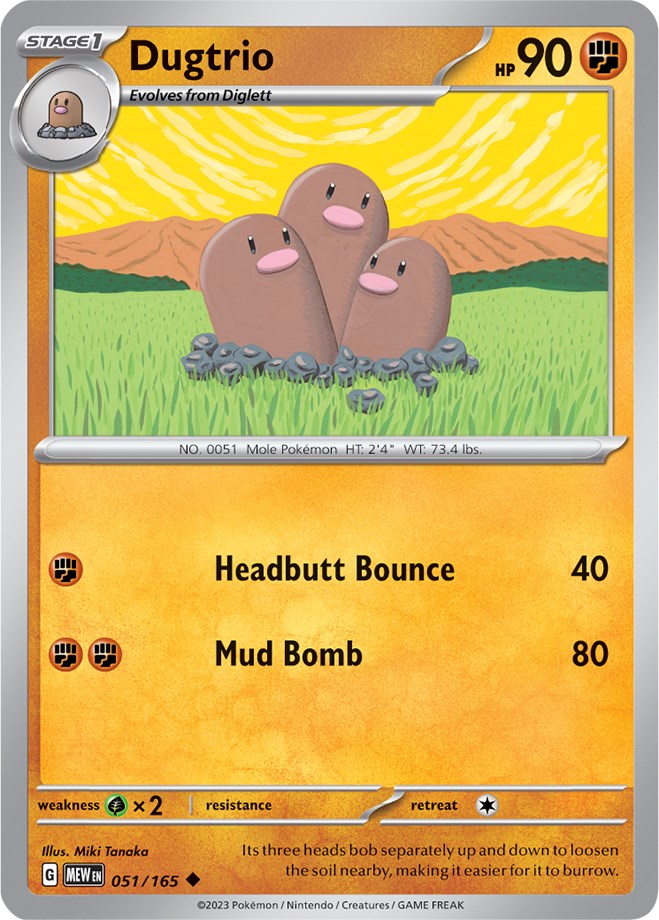 Dugtrio (051/165) [Scarlet & Violet 151] | Chromatic Games