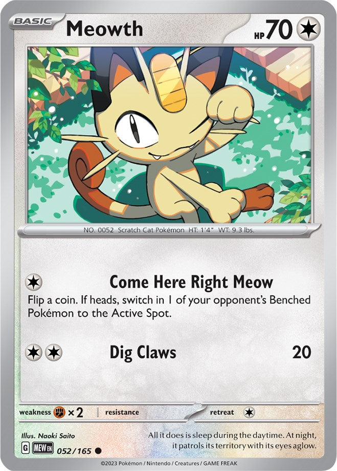 Meowth (052/165) [Scarlet & Violet 151] | Chromatic Games