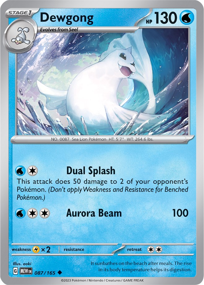 Dewgong (087/165) [Scarlet & Violet: 151] | Chromatic Games