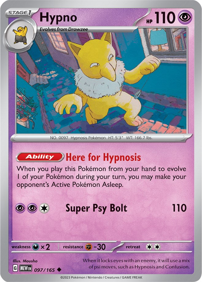 Hypno (097/165) [Scarlet & Violet 151] | Chromatic Games