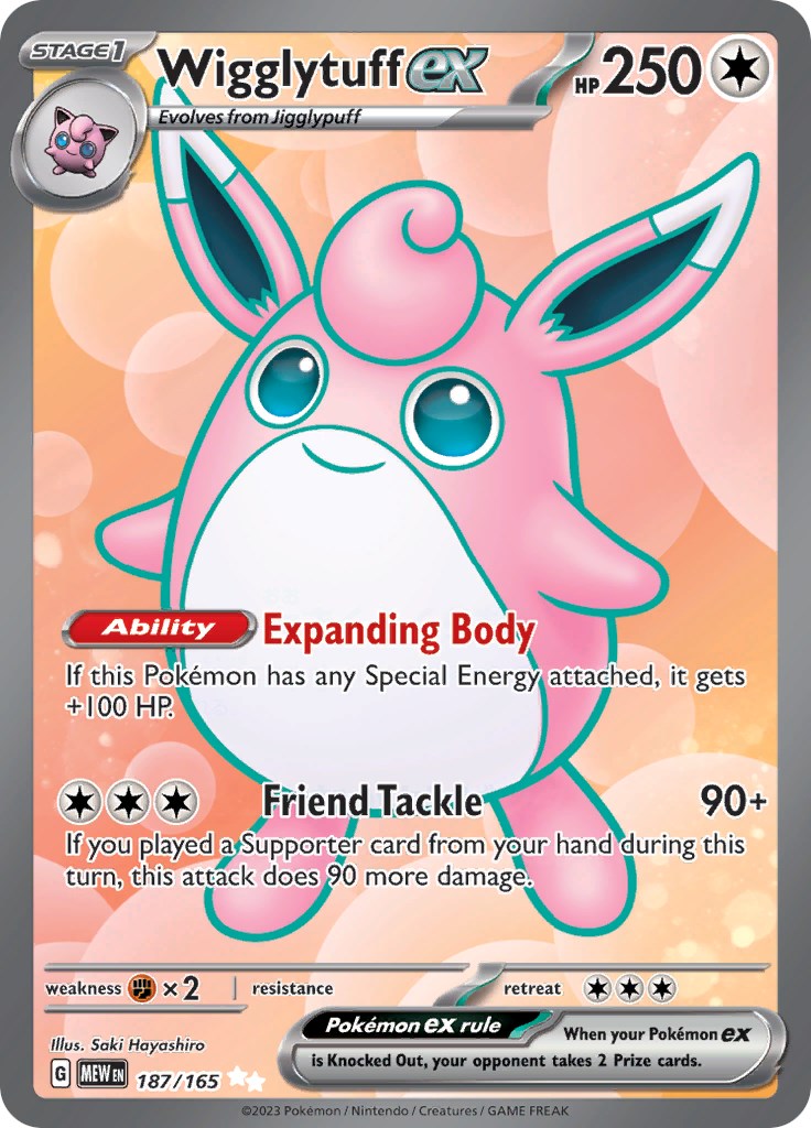 Wigglytuff ex (187/165) [Scarlet & Violet: 151] | Chromatic Games