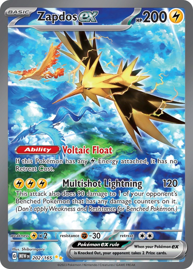 Zapdos ex (202/165) [Scarlet & Violet: 151] | Chromatic Games