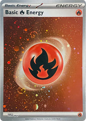 Basic Fire Energy (002) (Cosmos Holo) [Scarlet & Violet: Base Set] | Chromatic Games