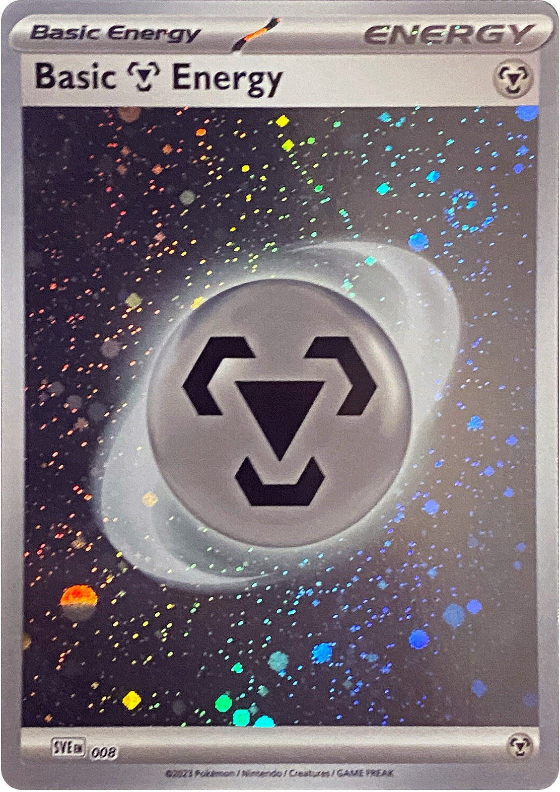 Basic Metal Energy (008) (Cosmos Holo) [Scarlet & Violet: Base Set] | Chromatic Games