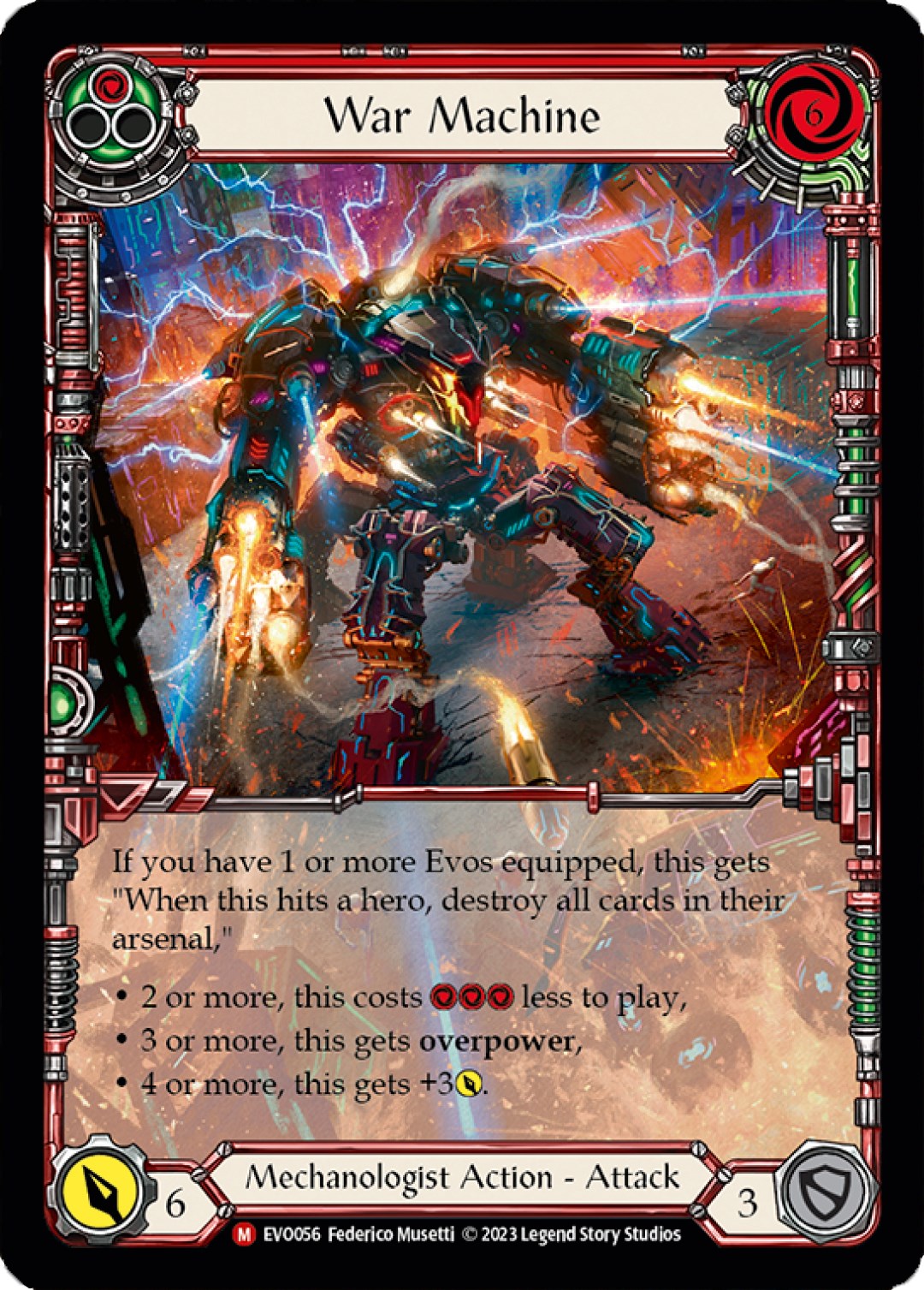 War Machine (Extended Art) [EVO056] (Bright Lights)  Rainbow Foil | Chromatic Games