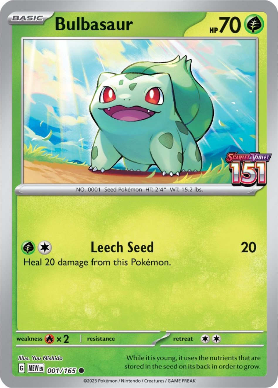 Bulbasaur (001/165) (Best Buy Exclusive) [Scarlet & Violet 151] | Chromatic Games