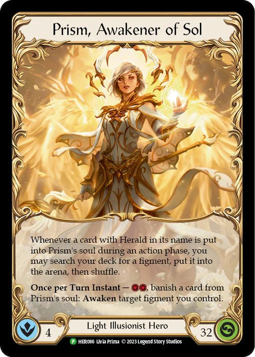 Prism, Awakener of Sol [HER086] (Promo)  Cold Foil | Chromatic Games