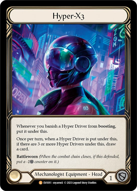 Hyper-X3 [EVO011] (Bright Lights)  Rainbow Foil | Chromatic Games