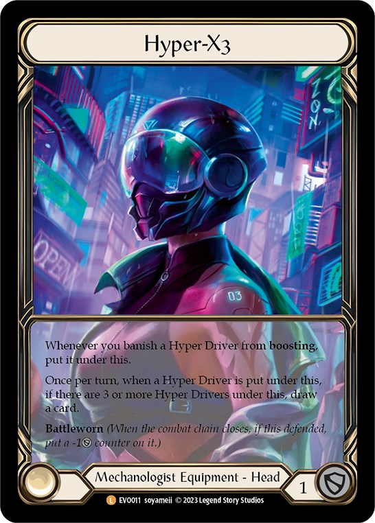 Hyper-X3 (Extended Art) [EVO011] (Bright Lights)  Cold Foil | Chromatic Games