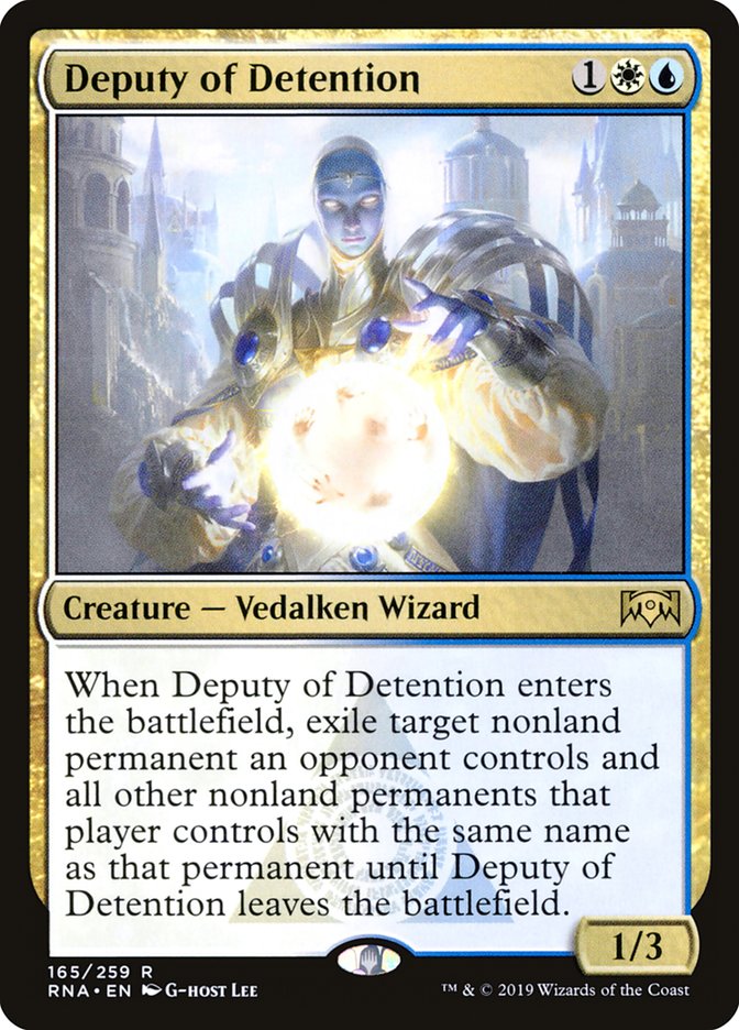 Deputy of Detention 165/259 (Ravnica Allegiance)  - Foil | Chromatic Games